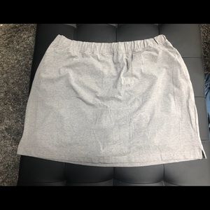 Gray skort woman within plus size